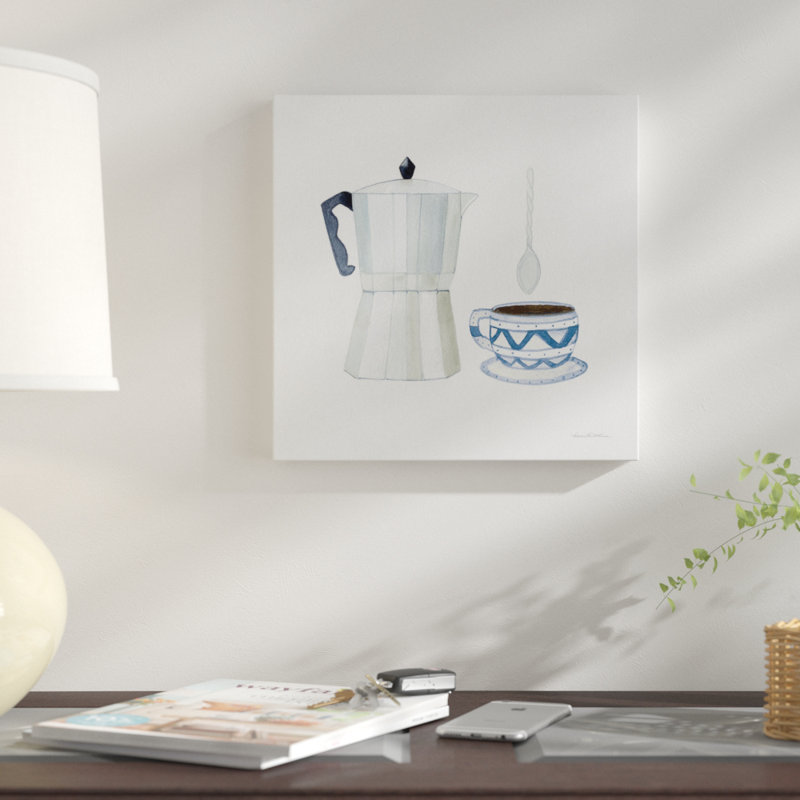«Coffee Break VII», reproduction sur toile tendue, H 12 po x l 12 po x P 0,75 po, Toile tendue, Pas de tapis