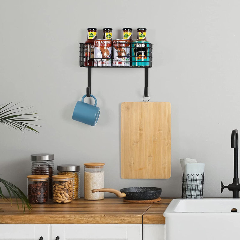 Metal Iron Holder, Black