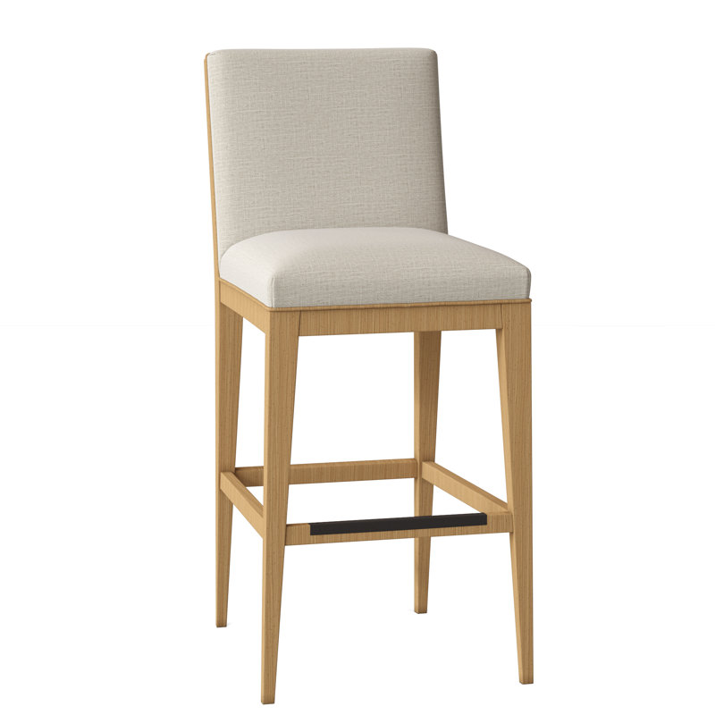 Tabouret de bar et de comptoir Logan, Ambre, Ivoire filigrane, Tabouret de bar (assise de 30 po de hauteur)