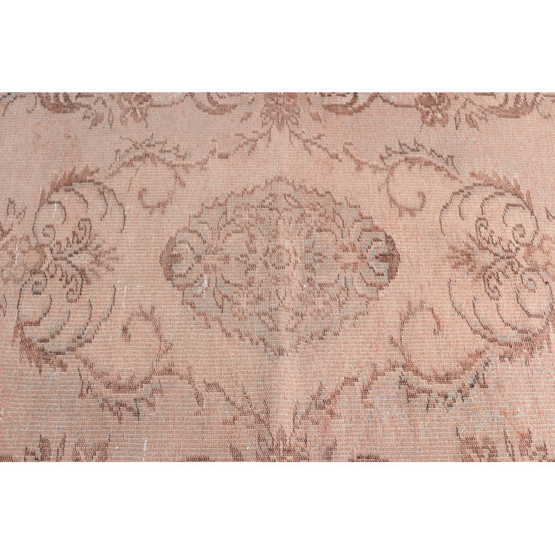 Tapis turc vintage tissé à la main pour la chambre à coucher et la maison avec des motifs subtils dans une taille généreuse