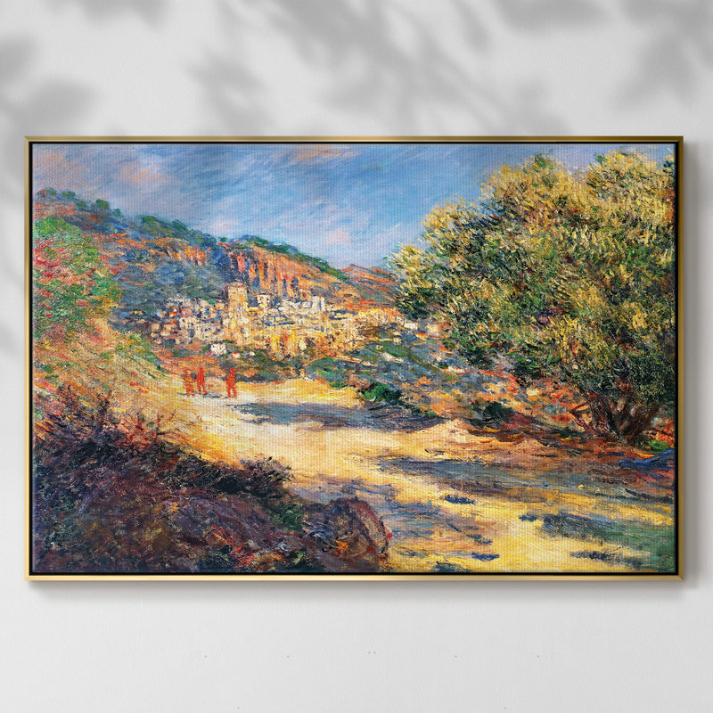 The Road To Monte Carlo, 1883, reproduction d'art sur toile, H 25 po x l 37 po x P 2 po, Or