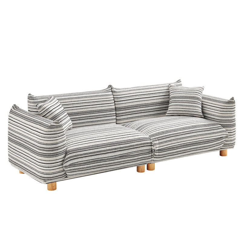 Canapé Atis, Charcoal Stripe Boucle