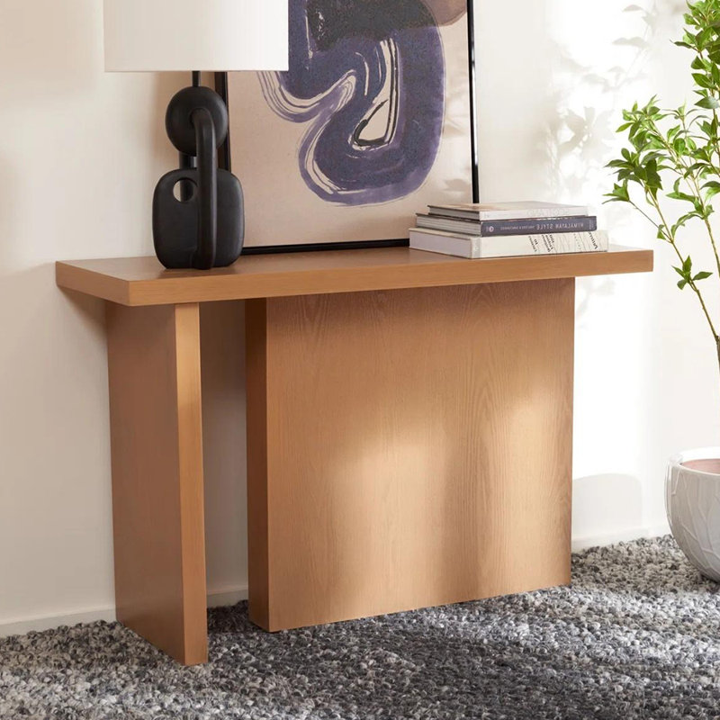 Console rétro simple, H 31,5 po x l 70,9 po x P 13,8 po, Brun