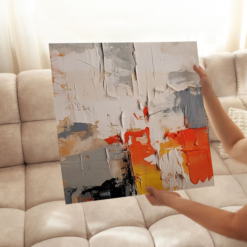Abstract Transitional Tides Transitional Unframed Art Print, 28" H x 28" W