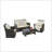 4 Pieces Outdoor Patio Furniture Sets-1837435222