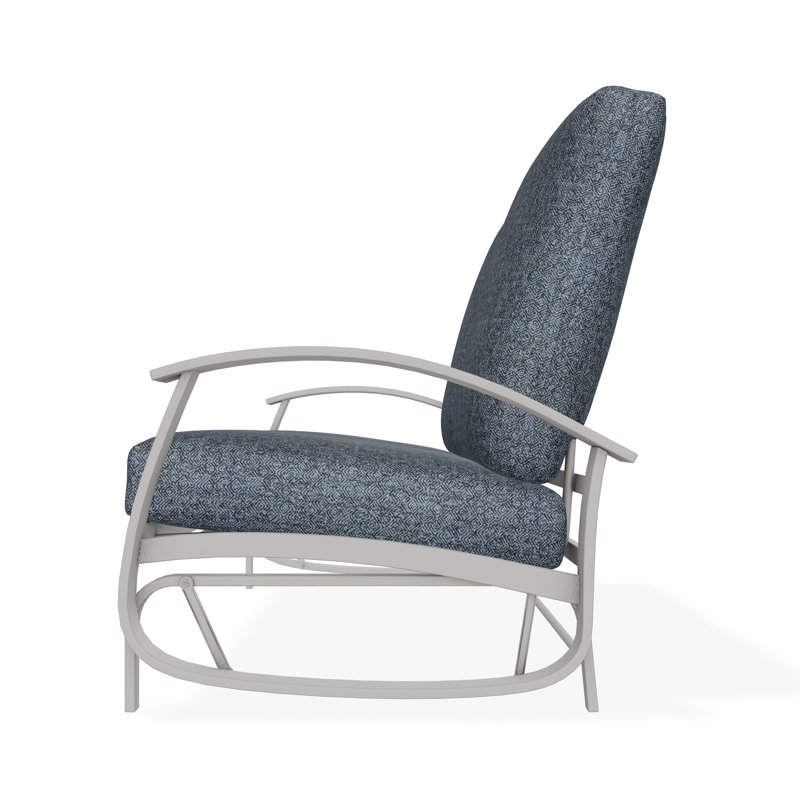 Belle Isle Cushion Deep Seating 2-Seat Glider, Snow, Spectrum Indigo Sunbrella®