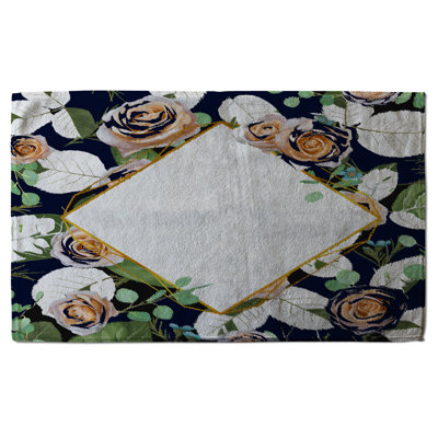 Cotton Floral Waffle Kitchen Towel