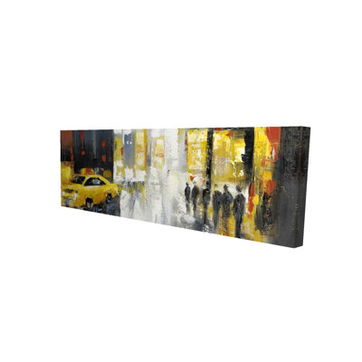 Rainy Busy Street, toile | Construire un décor de chambre à coucher de ville