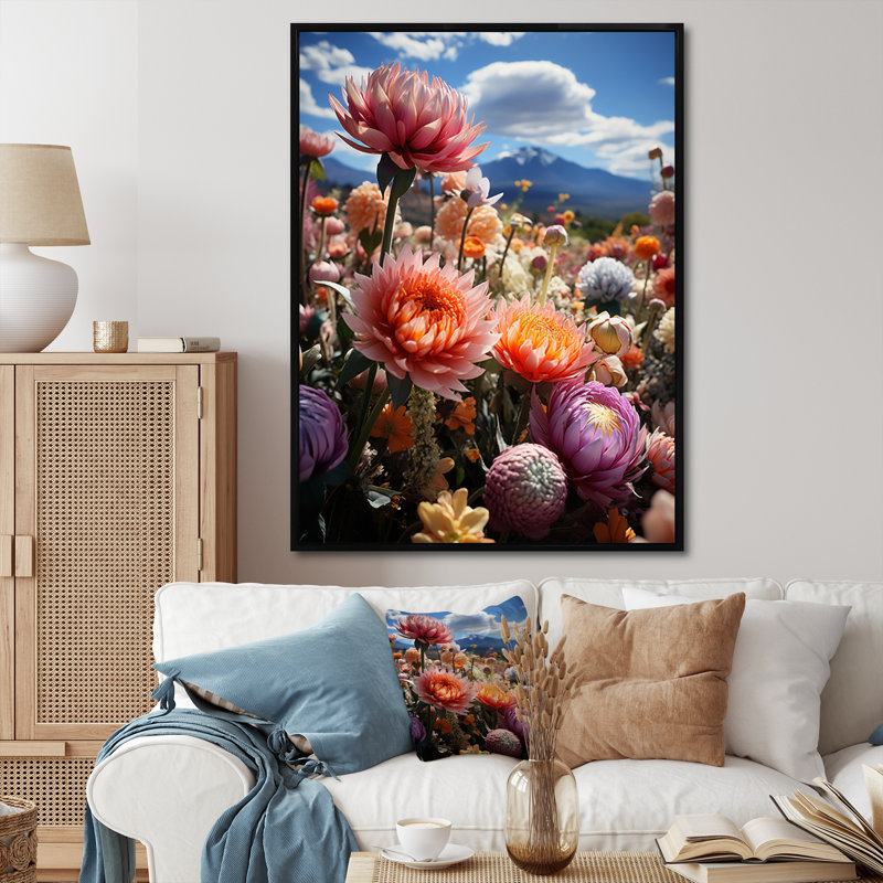 Australie, Stirling Ranges, fleurs sauvages I - art mural floral, salon, H 32 po x l 24 po x P 1 po, Cadre flottant noir