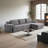 Boneless Convertible Modular L-Shaped Sectional Sofa Bed-576678351