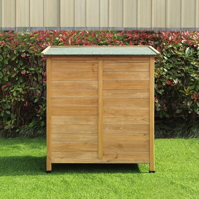 3 ft. W x 2 ft. D Solid Wood Vertical Storage Shed -  Hanover, HANWS0106-NAT