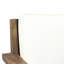 Fauteuil club avec rembourrage en bois à base de bois de couleur crème