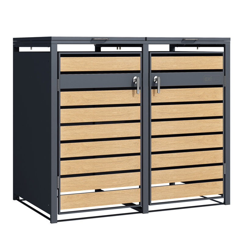 Brazel Metal Double Bin Store