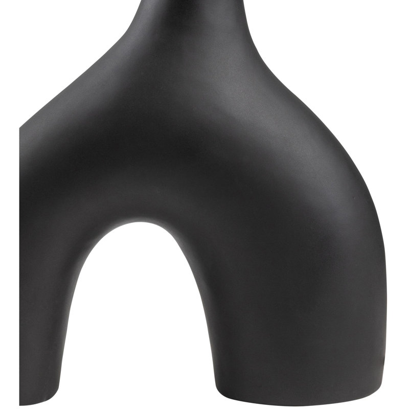 Lampe de table en céramique Arlis, Noir, noir, noir, noir
