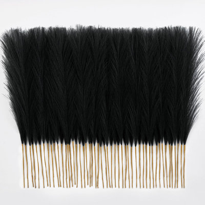 50 pièces d'herbes de Pampas moelleuses de 17 po - Fleurs artificielles de plumes de Boho | Remplissage de vase et décoration de table