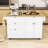 Rosauro Kitchen Islands with Storage Cabinet, 4 Drawers and Towel Rack-2018982356