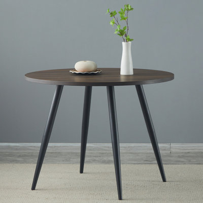 Cerca 100CM Round Dining Table Dark Walnut