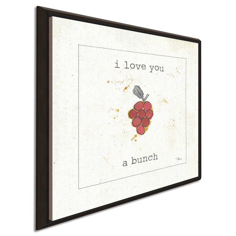 «Flavour Notes II», reproduction de peinture à l'aquarelle, H 39,5 po x l 39,5 po x P 2 po, Cadre flottant espresso