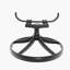 3-Piece All-Weather Cast Aluminum Dining Set, Include 2 Swivel Chairs and 39.37" Round Table With Black Frame