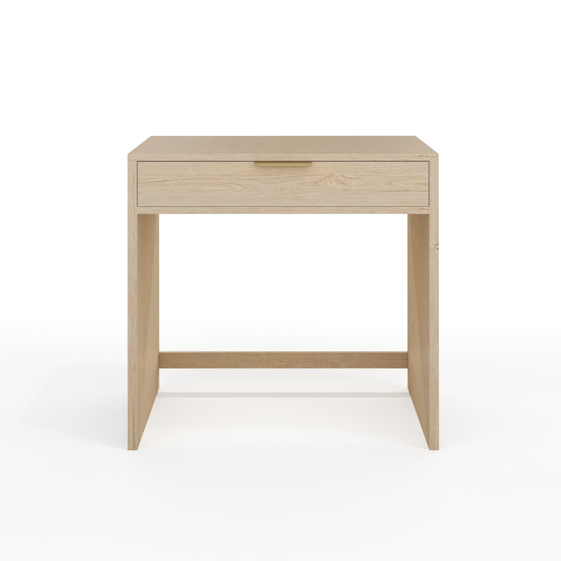 Martha Stewart Kayden Home Office Modular Desk With Drawer, Brown