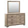 Eleora 58'' W 6 - Drawer Dresser with Mirror