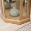 Vitrine de coin lumineuse - Vitrine de salon, objets de collection antiques, rangement pour verres à vin et à bar - Conception élégante d'angle avec lumières incluses-487185672