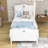 Twin Size Wood Platform Bed with Headboard-67947226