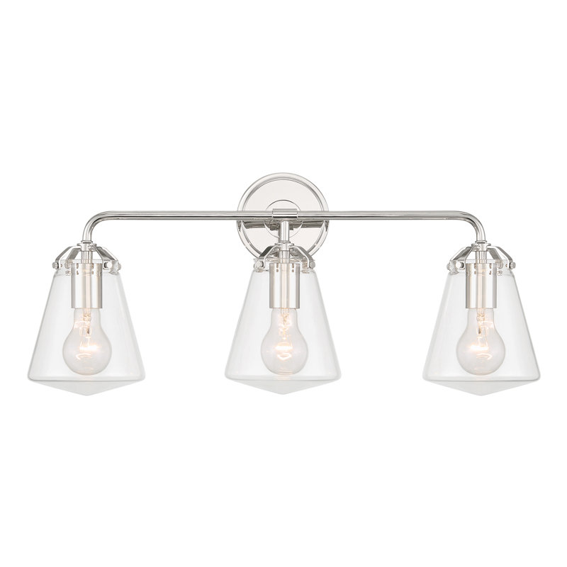 Ensemble de meuble-lavabo 3 lumières Burridge, Nickel