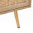 41.34" Rattan Coffee Table, Sliding Door For Storage, Solid Wood Legs-1930699398