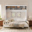 Grand lit escamotable mural avec canapé-1008924404