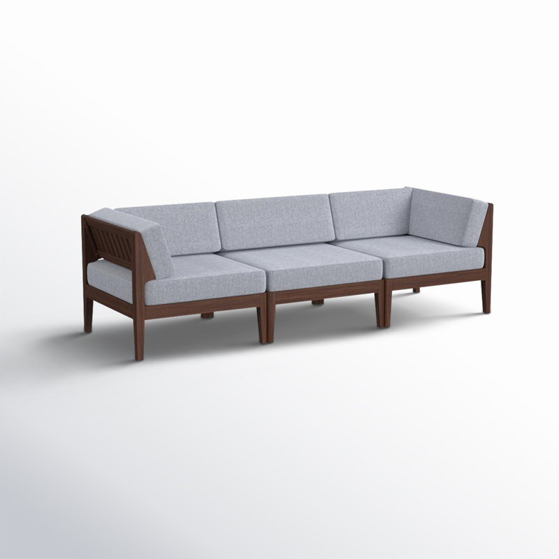 Deloris 91'' Acacia Outdoor Sofa, Walnut