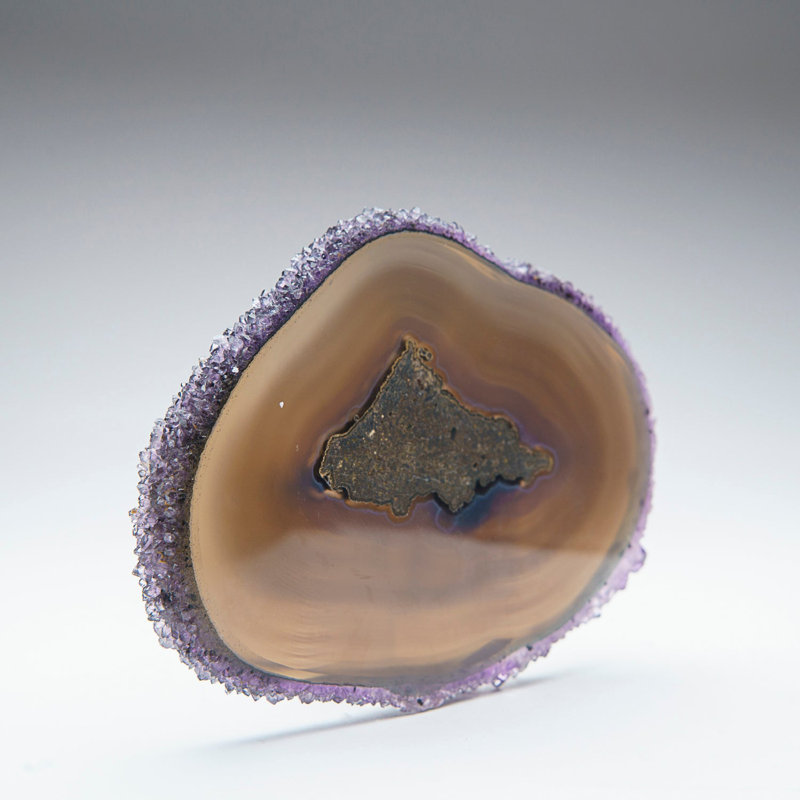 Amethyst Stalactite Slice From Uruguay (219.5 Grams)