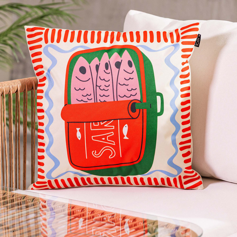 2 Pack Cushion 43x43cm, Sardine