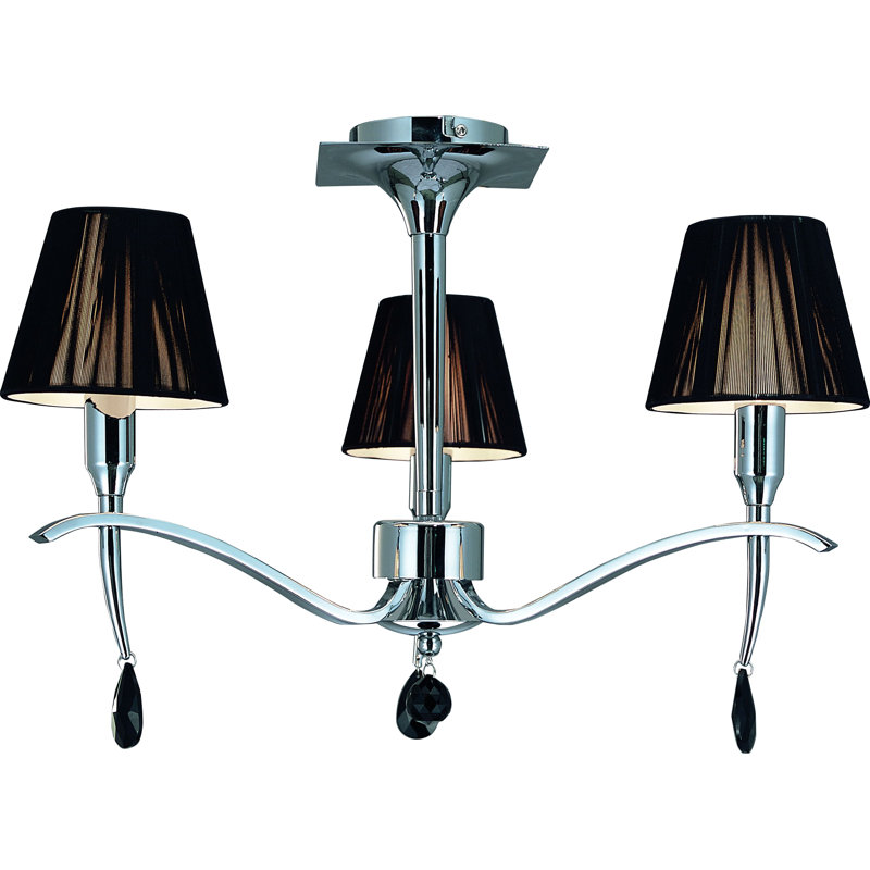 Plafonnier semi-encastré 3 lumières Daina