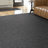 Brenly Geometric Machine Washable Non Skid Indoor Area Rug - Dark Gray -1059663131