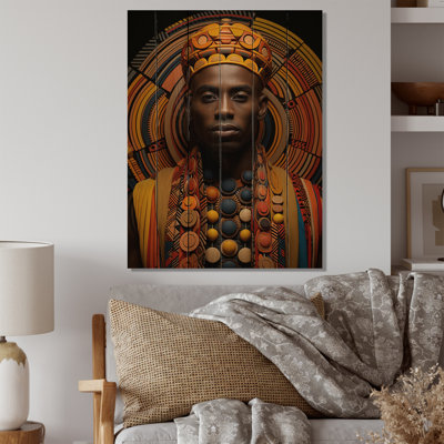 Motif tribal africain Léchère III sur bois