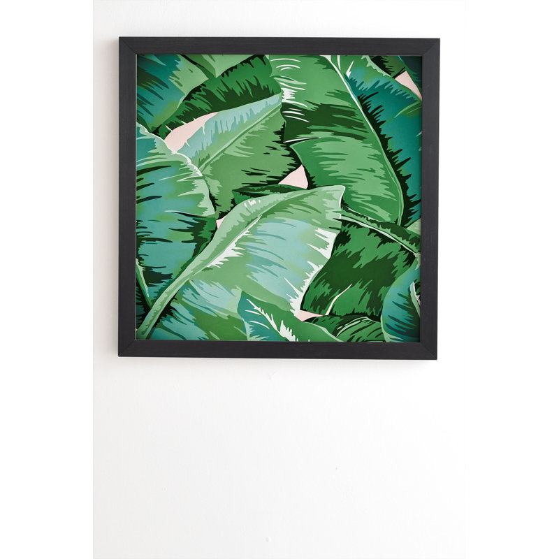 « banane leaf grandeur ii », reproduction, H 20 po x l 20 po x P 2 po, Armature en bambou, Pas de tapis