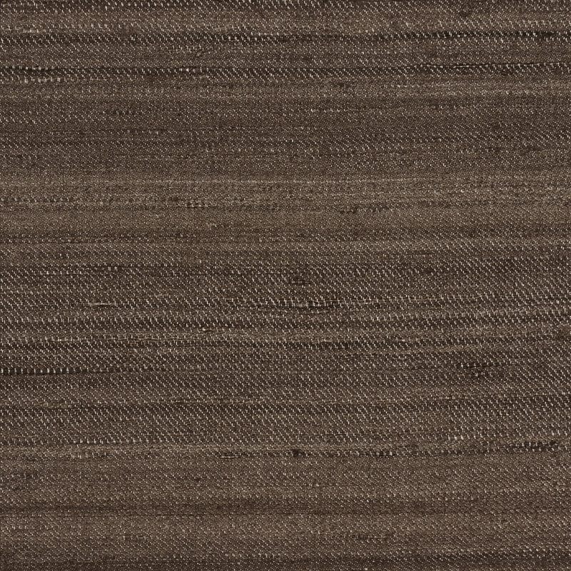 Tissu à rideaux en soie Schumacher x Patterson Flynn Amir, Noyer