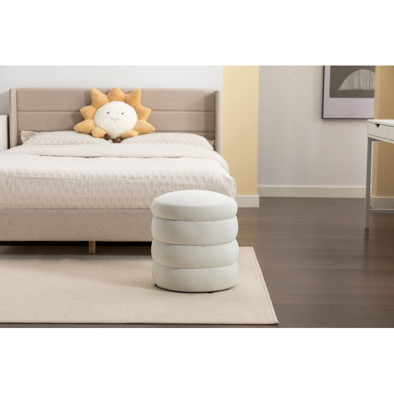 Tabouret d'appoint Isleana, Blanc