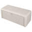 Banc ottoman de rangement à ouverture latérale, recouvert de lin, 48 pouces, pour salon-1267448578