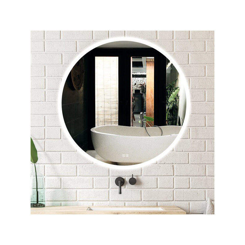 Naliyah Round Wall Mirror, 48" x 48"