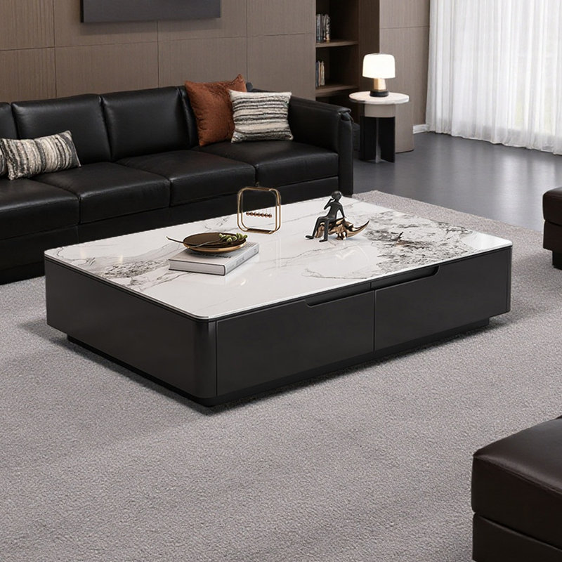 Table basse Italian Light Luxury, H 17 po x L 51,18 po x l 27,55 po