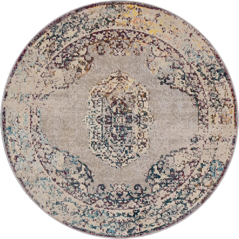 Oriental Indoor Rug, Round 4'1"