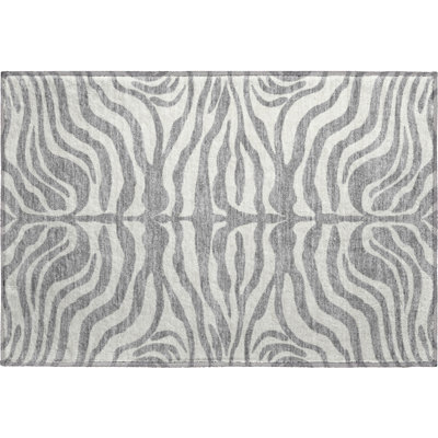 Premium Machine Washable Goulven AMF1042 Animal Print Rug