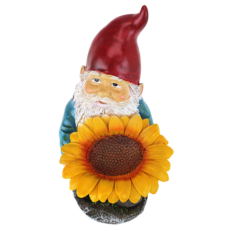 Sunflower Sammy Gnome Statue