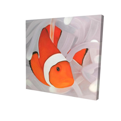 Clownfish Under the Sea Canvas - Exotic Aquatic Home Decor
