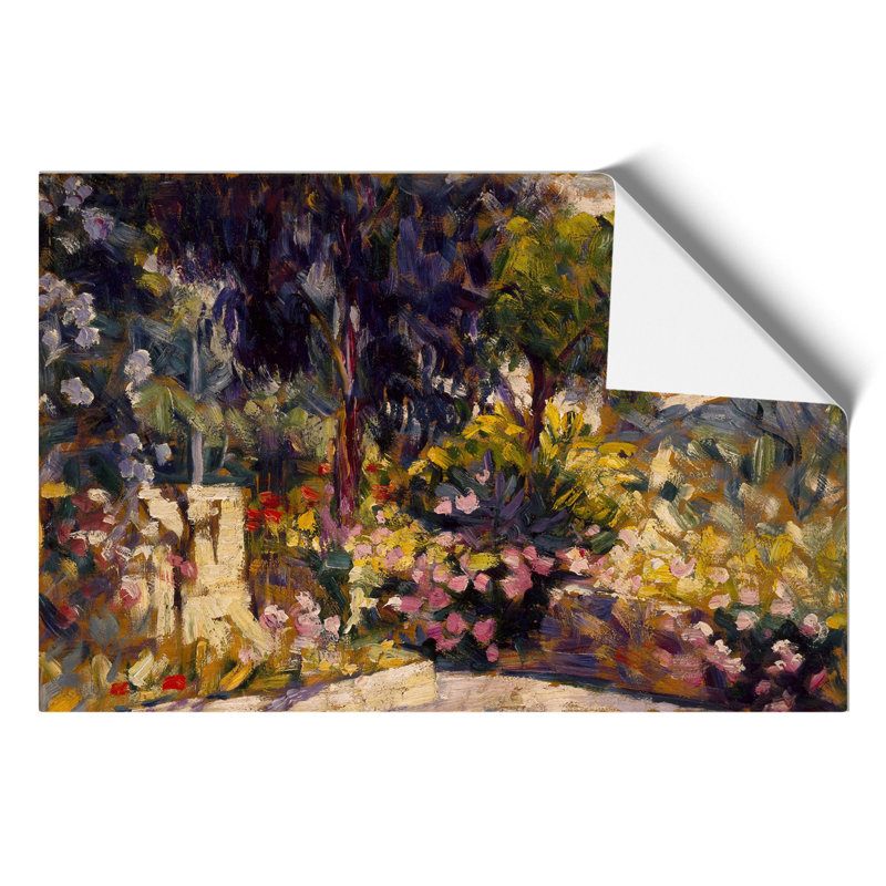 Flowered Terrace by Henri-Edmond Cross - No Frame Painting, 21cm H x 30cm W x 0.1cm D