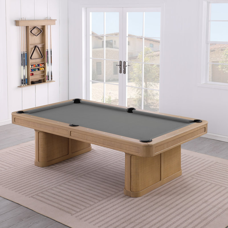 Table de billard en ardoise avec plateau de salle à manger en option Solara, Gris acier, Oui