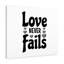 Love Never Fails - Wrapped Canvas Print-593566050