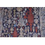 Tapis floral bleu marine 6 x 9